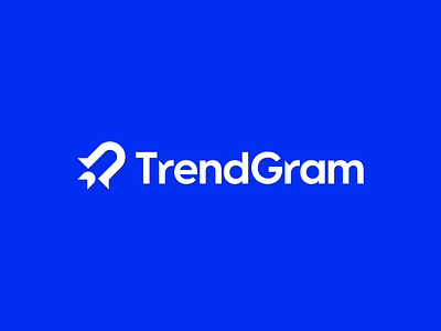 TrendGram - instagram boosting service clean geometric logo logomark logotype minimalist simple