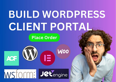 I will build wordpress dynamic client portal! wordpress plugins