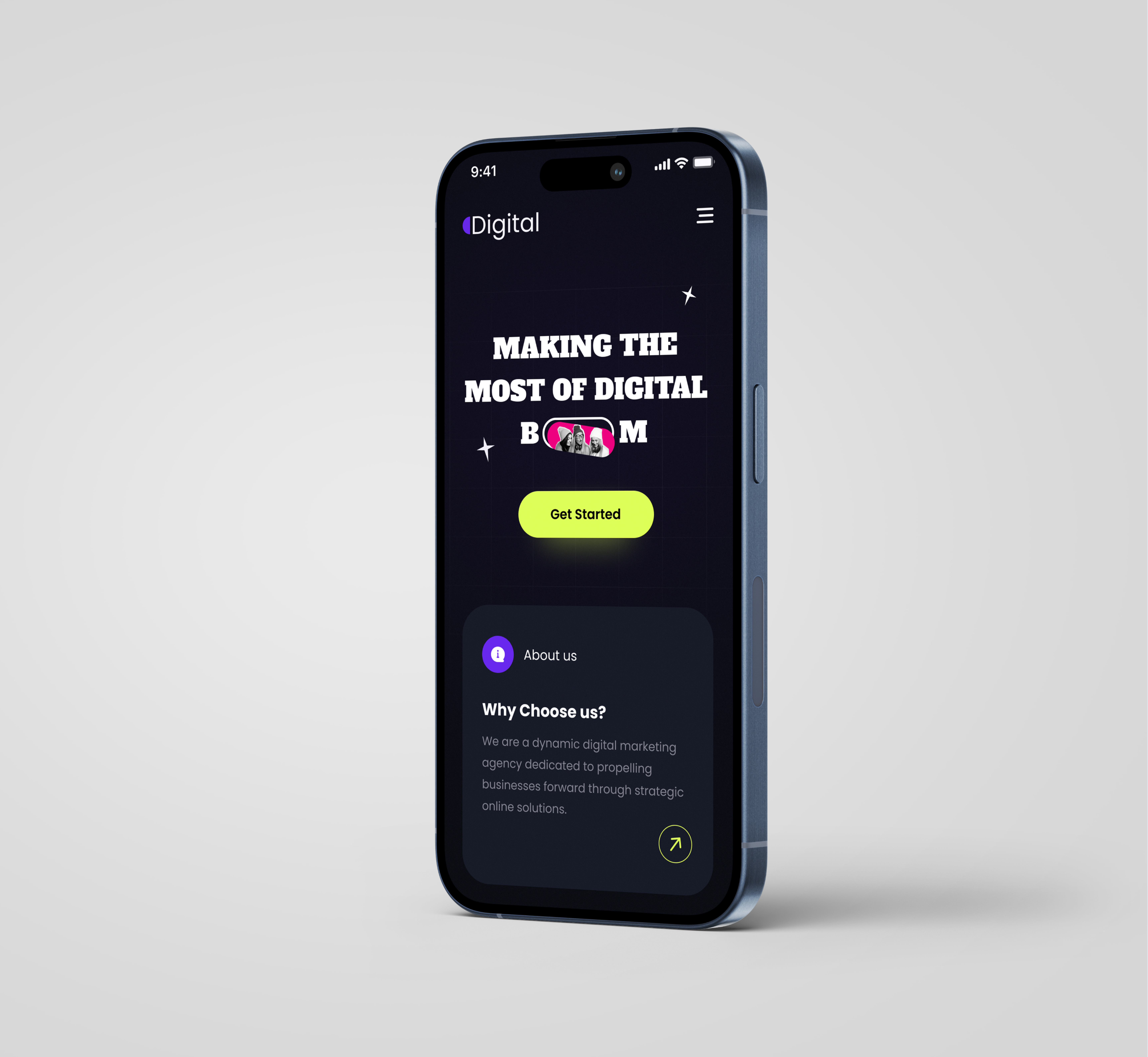 Digital Marketing Agency agency landing page company digital digital agency landing page marketing responsive responsive design servises ui design ui design marketing agency web design website