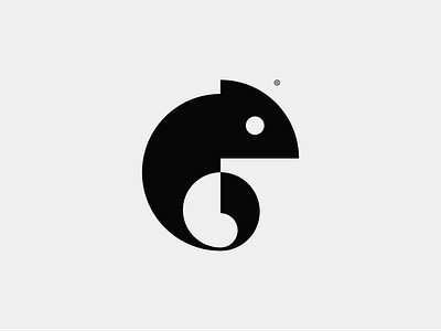 Chameleon logomark chameleon clean geometric green logo logomark logotype minimalist picrogram symbol
