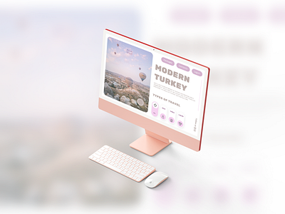 Travel agency - Concept - Web design main page travel uxui web design