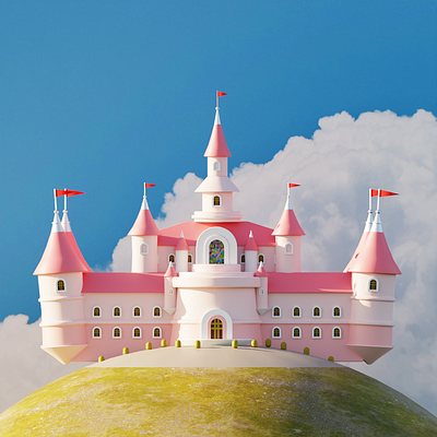 Dream Castle 3d 3dmodeling blender illustration