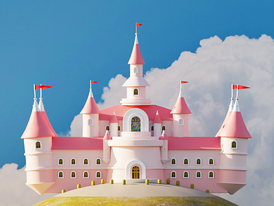 Dream Castle 3d 3dmodeling blender illustration