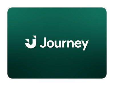 Journey forest green lettermark logo logomark logotype minimalist simple