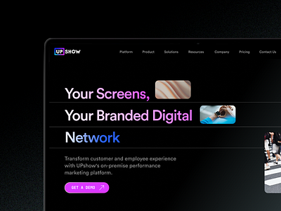 ⬤ UpShow® — Header Design Concept brand case study concept daily design digital eddesignme el salvador header layout upshow user experience user interaction
