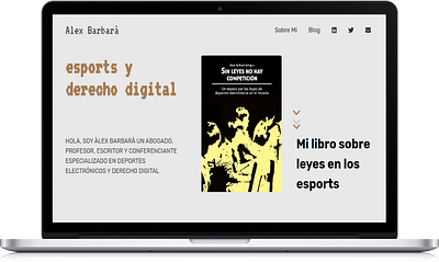 Diseño Website | Àlex Barbarà e sports web web design