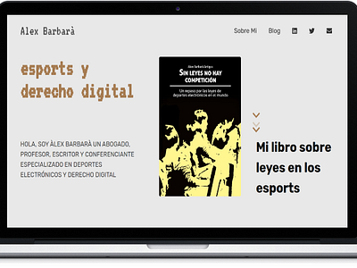 Diseño Website | Àlex Barbarà e sports web web design