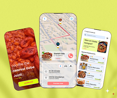 Local Food App app booking branding direction figma food food app food booking graphic design map navigation restaurant ui ui design ux