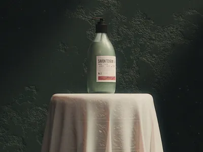 SAVON TEHRAN 3d 3ddesign blender blender3d branding cosmetics design graphic design logo motion graphics