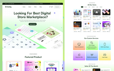 eCommerce Store Design digital assets digital products ecommerce figma landing page marketplace ui design uiux web design website