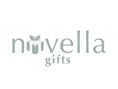 Novella Gifts Logo Design branding design eco friendly eco gift environmental gift gift box gifts graphic design logo logo design natural online shop