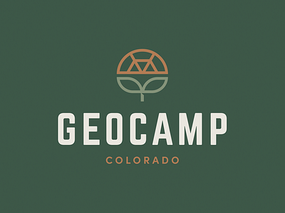 Geocamp - logo camping colorado dome glamping icon outdoors
