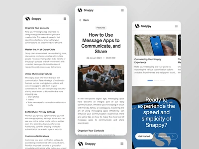 Snappy - Detail Blog (Responsive) article blog blog design chat chatting details details article details page landing page responsive latest update news recommended article responsive tips tips tricks web web design web page web site website