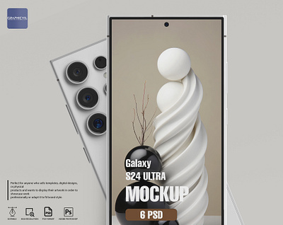 Samsung Galaxy S24 App and Skin Mockup