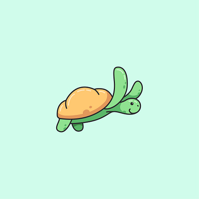 Turtle Bakery animal bakery branding cartoon cute design funny graphic design illustration logo turtle