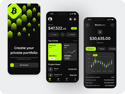 TaxBit - Crypto Mobile app android app binance bitcoin card clean coin crypto cryptocurrency eth exchange investment ios app modern oww trade trading ui uiux wallet web 3
