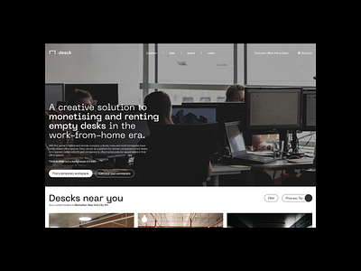 Desck Web/UI Design design landing page ui web web app web design