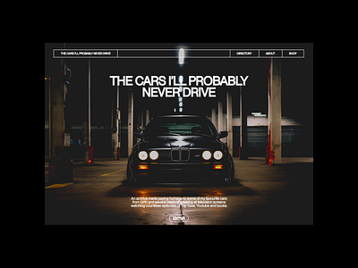 The Cars I'll Probably Never Own Web Design design web design webde webdesign