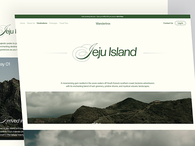 Wandertrex - Detail Page Design adventure clean design holiday homepage interface landing page landing page design travel travel agency ui ui design vacation web web design website website design