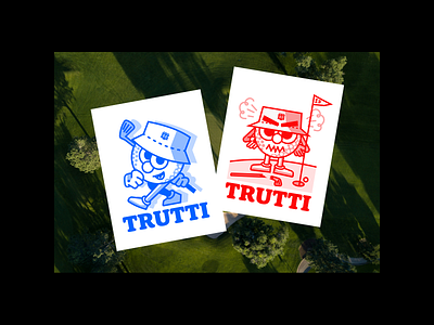 Trutti Golf Club Mascot Illustration branding cartoon design illustration mascot