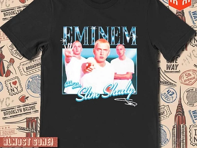 Eminem Slim Shady Sslp25 Bootleg signature t-shirt