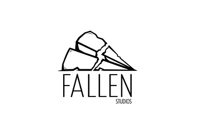 Paper Airplane Logo "Fallen" branding dailylogochallenge design graphic design illustration logo vector