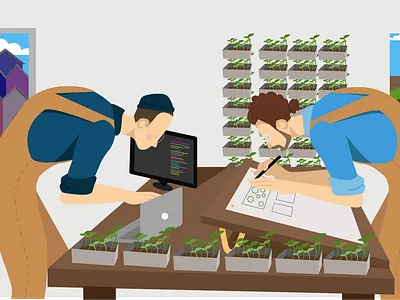 House spice collaboration carhartt gardening illustration