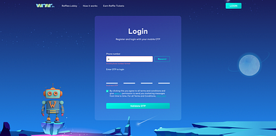 Login page with error message animation graphic design logo ui uiux ux