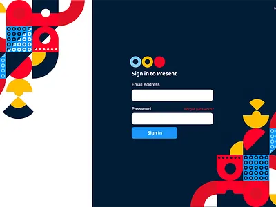 Present log in page concept concept log in primary sign in page