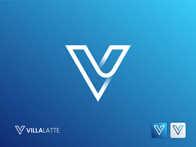 VillaLatte Logo app brand identity branding colorful design geometric graphic design icon illustration line logo logoinspiration logotype modern monogram ui