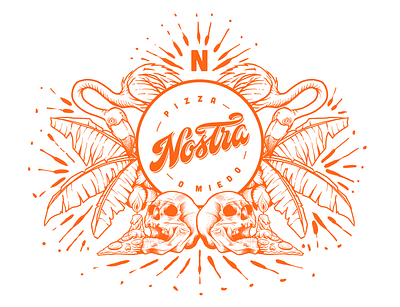 Brand Illustration - Pizza Nostra graphic design illustration