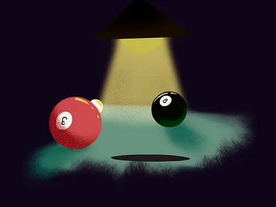 Scratch 2d animation 8 ball after effects animation billiards cue ball frame by frame illustration pool pool ball procreate