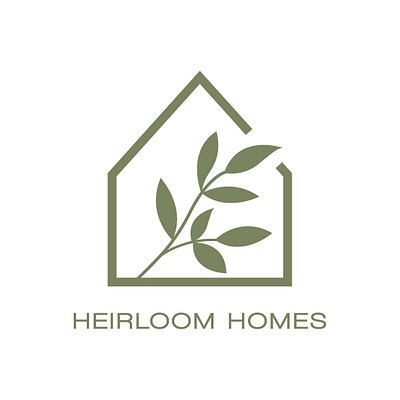 Heirloom Homes Logo brand graph logo