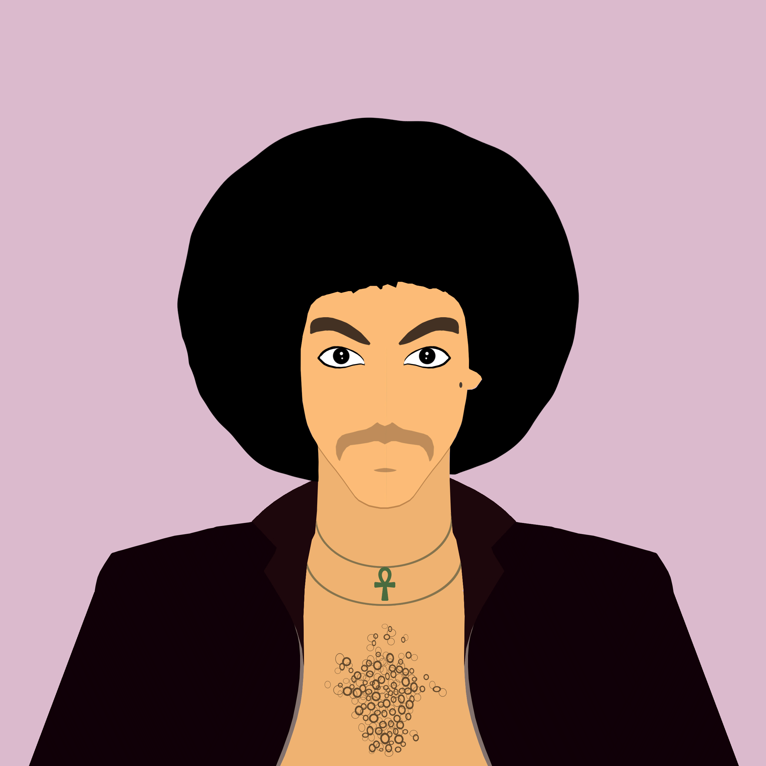 Prince Album Eras Minimalist Illustration (Animated) animated animation illustration minimalist music