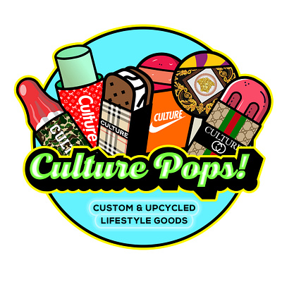 Culture Pops Logo Illustration (Fashion) brand identity branding design fashion graphic design hip hop illustration logo