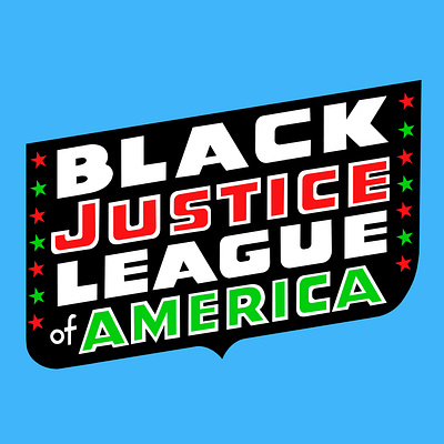 Black Justice League Logo brand identity comic book design graphic design illustration logo
