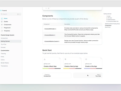 Template / Documentation / Getting Started 02 documentation figma ui ui kit