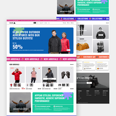 Mountain Gear E-Commerce e commerce figma graphic design outdoor ui uidesign uiux website