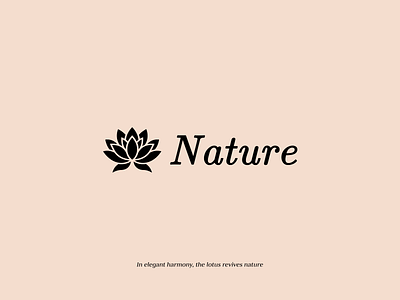 The Lotus Revives Nature branding card name design logo lotus nature
