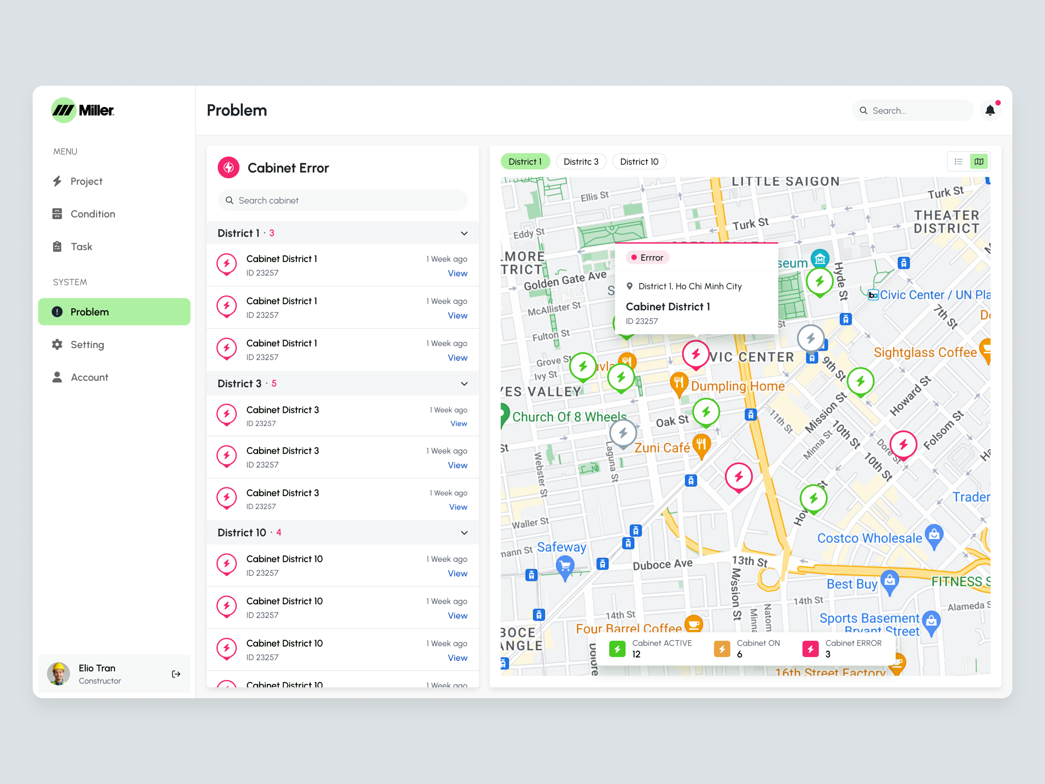 Electrical Service Cabinet product design saas ui uiux