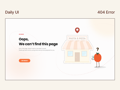 [Daily UI] 02_404 Error page challenge daily ui design illustration ui ux web