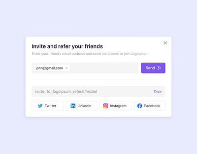 Invite Popup Card - Redesign (Design enhancement) accessible designs compatibility figma interaction redesign ui component user experience ux