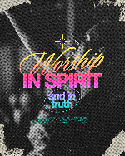 Worship in Spirit and in Truth | Christian Poster christian