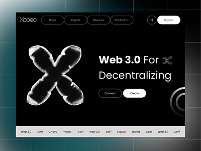 Web 3.0 Landing Page 🕸️ app crypto defi design landing page product design ui ux web 3.0 website