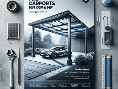 Carport poster design carports graphic design illustration