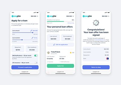 Web App: Loan for any purpose bank banking design dribbble finance fintech loan loan service loans product design ui ux web app