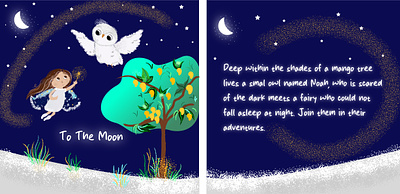 To the Moon - Children's book adobe illustrator artisticwork childrensbook digital artwork digitalartwork illustration storybookillustration