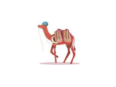 Climbing Camel Illustration app design camel climbing coaching app illustration ui