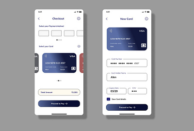 Credit card UI form checkout creditcardform illustration mockup ui uiux