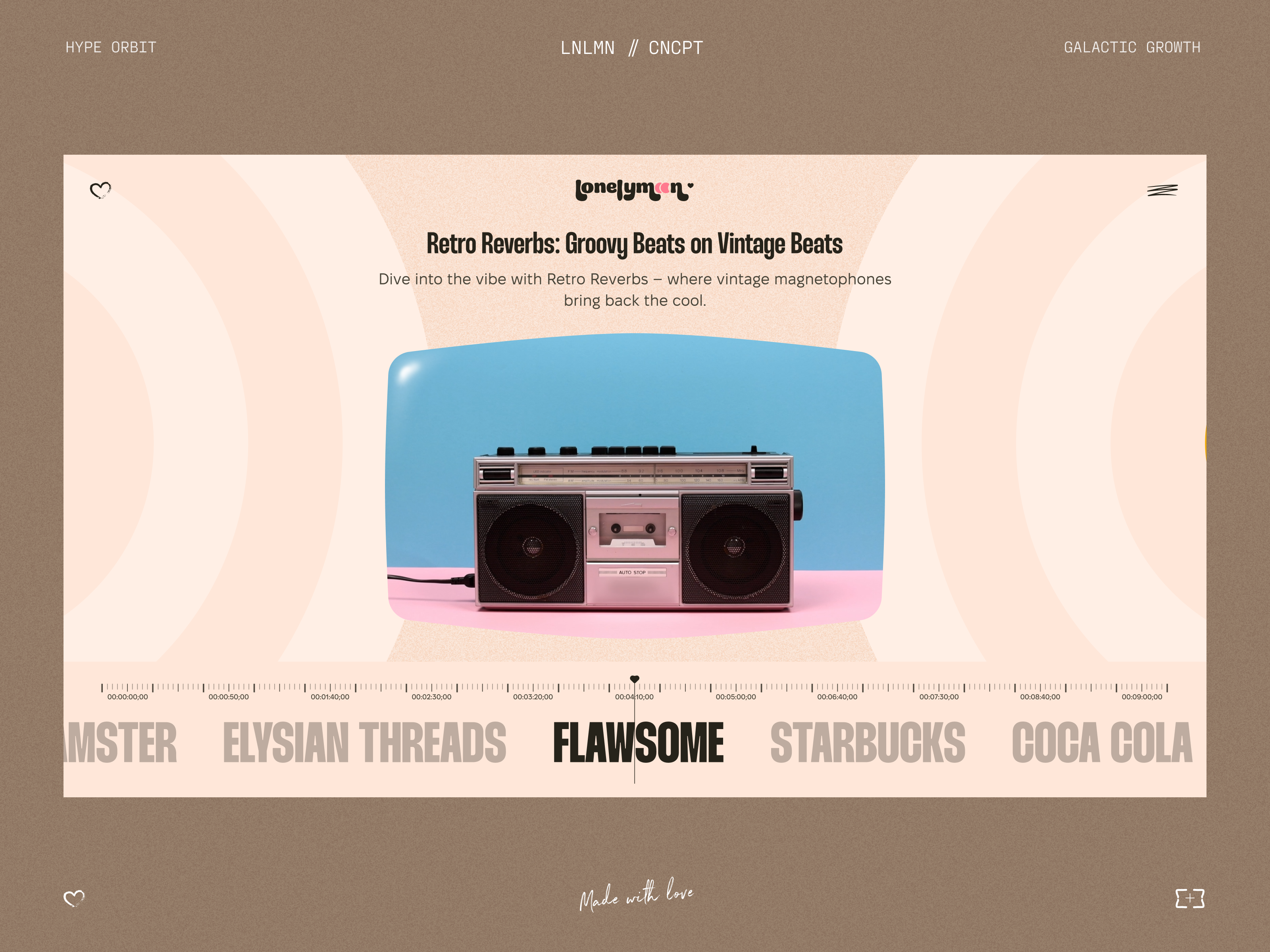 Lonelymoon // Website advertisement agency blacklead blacklead studio design music product production promo video web website work